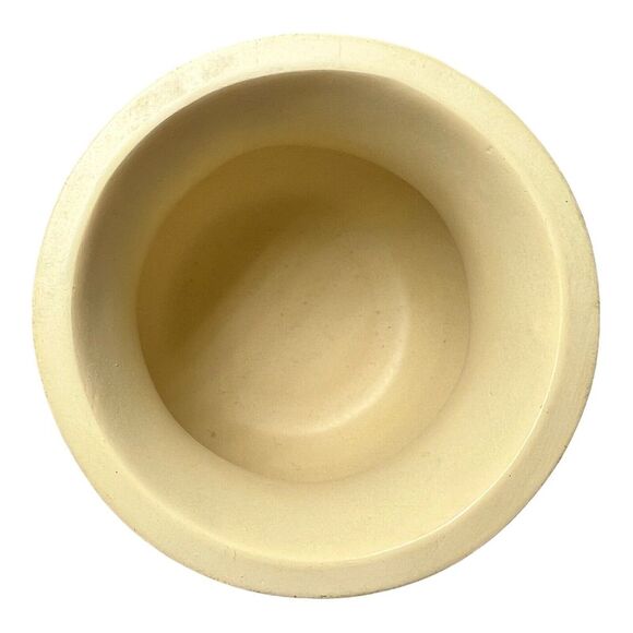 Aztec Design carved segmented hand painted vase Made in India 4" tall and wide - Picture 11 of 13